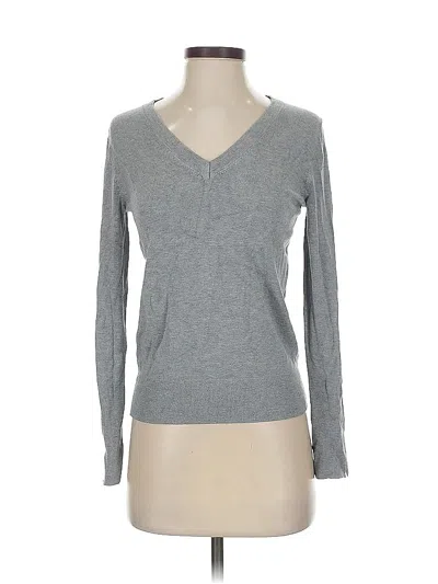 Pre-owned Zara Long Sleeve Henley Shirt In Gray