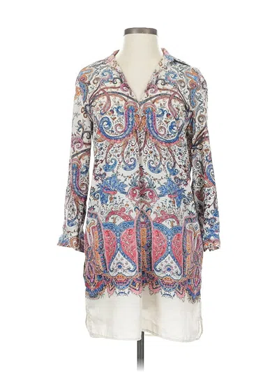 Pre-owned Joan Vass Casual Dress In White