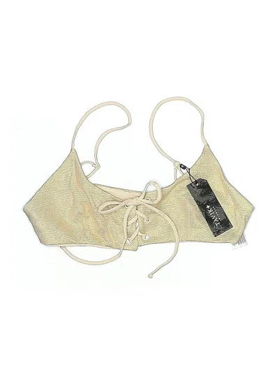Tavik Swimsuit Top Gold Swimwear In Gold