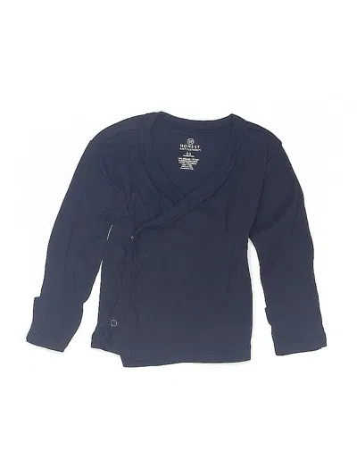 Pre-owned Honest Baby Clothing Babies' Long Sleeve T-shirt In Blue