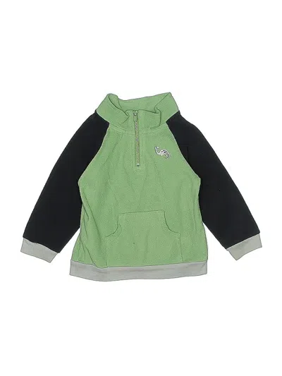 Pre-owned Gerber Kids' Zip Up Hoodie In Green