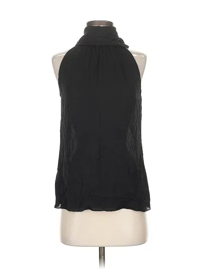 Pre-owned St John Sleeveless Blouse In Black