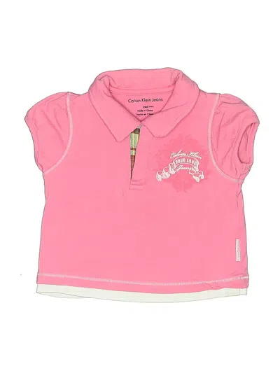 Pre-owned Calvin Klein Jeans Est.1978 Kids' Calvin Klein Jeans Sleeveless Top In Pink