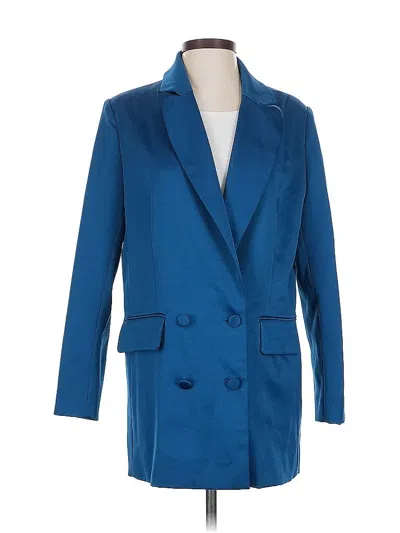 Pre-owned Asos Design Blazer Jacket In Blue