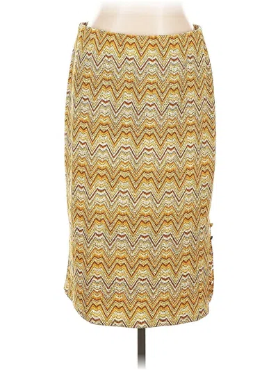 Pre-owned Massini Casual Skirt In Yellow
