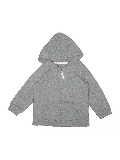 Pre-owned Jumping Beans Kids' Zip Up Hoodie In Gray