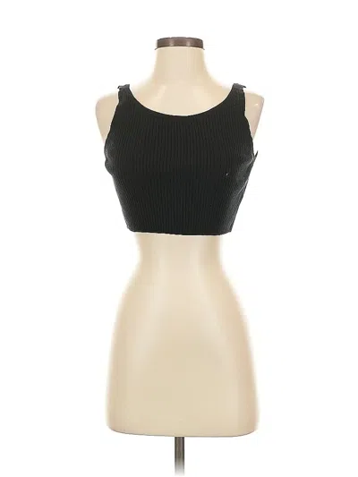 Pre-owned Uniqlo Tank Top Black Strapless Neckline Tops