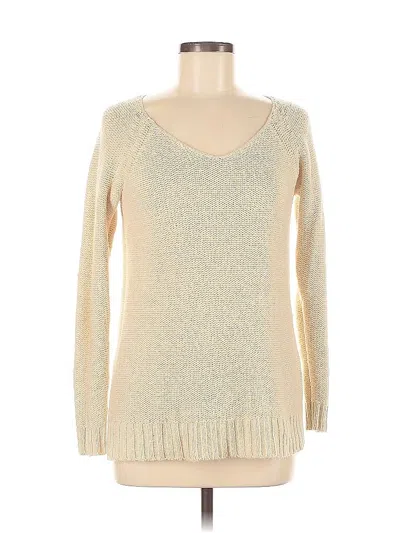 Pre-owned Polo Ralph Lauren Pullover Sweater In White