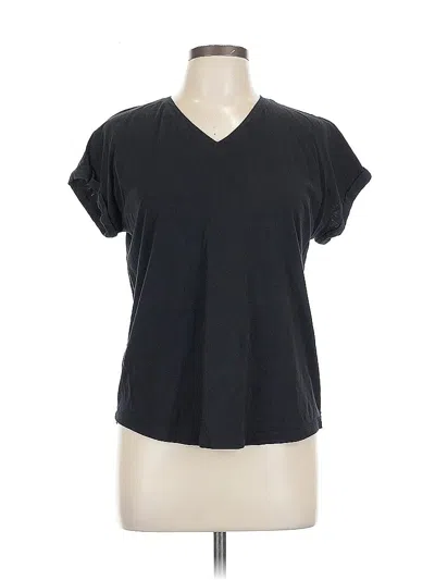 Pre-owned Lands' End Short Sleeve T-shirt In Black