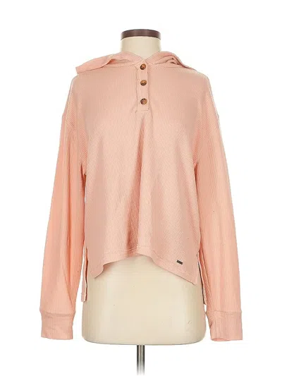 Pre-owned Hollister Long Sleeve Polo Shirt In Pink