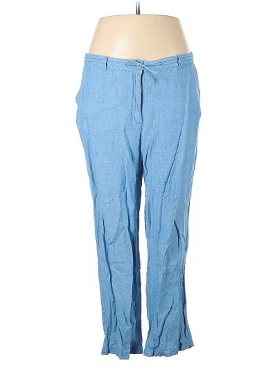 Pre-owned Lands' End Casual Pants In Blue