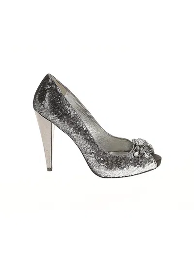 Pre-owned Nina Heels In Silver