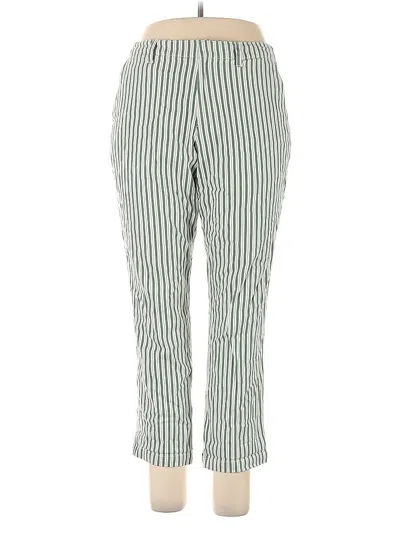 Pre-owned Lands' End Casual Pants In Green