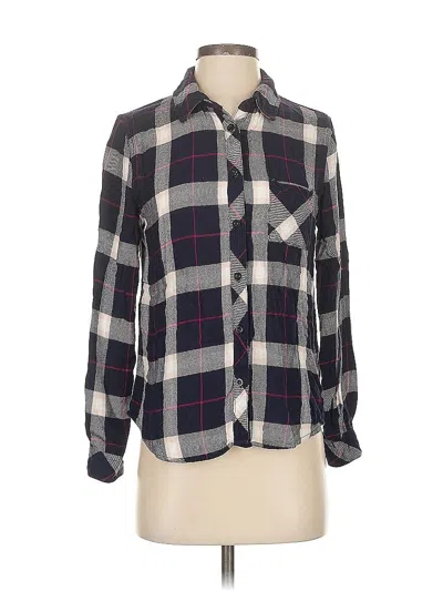 Pre-owned Le Lis Long Sleeve Button Down Shirt In Gray