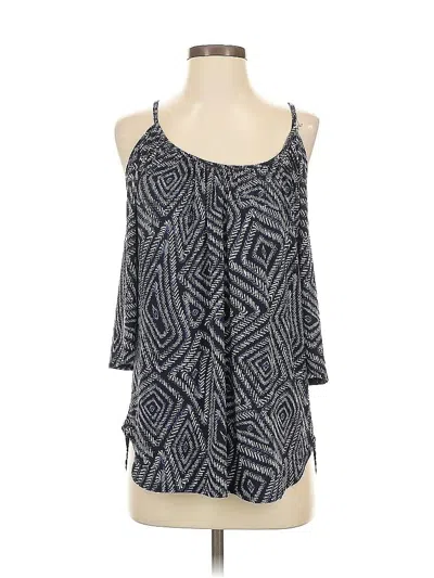 Pre-owned Karen Kane Sleeveless Blouse In Blue