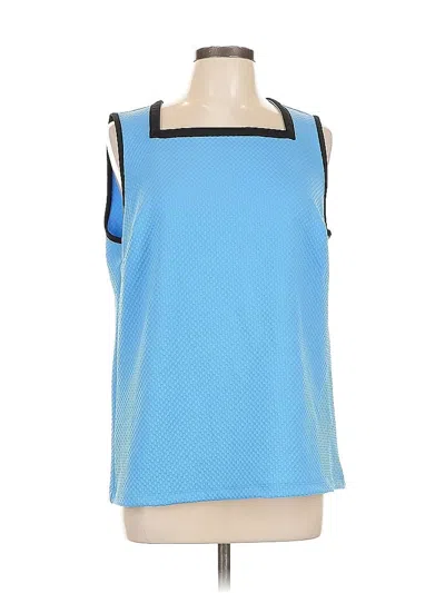 Liz Claiborne Sleeveless T-shirt In Blue