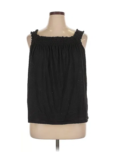 Pre-owned Lauren Conrad Sleeveless Blouse In Black