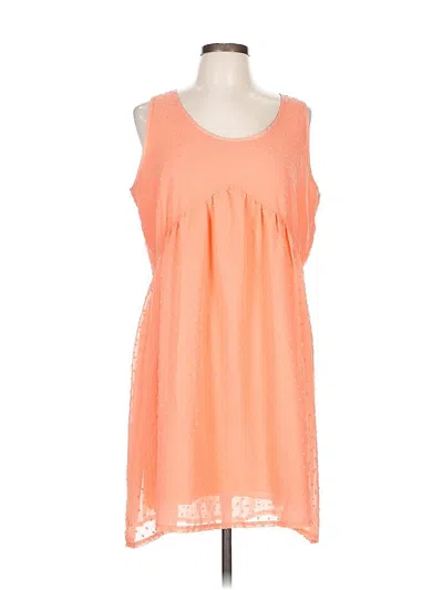 Pre-owned Zenana Casual Dress In Orange