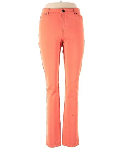 Pre-owned Tempo Paris Jeggings In Orange