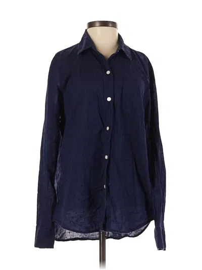 Pre-owned Gap Long Sleeve Button Down Shirt In Blue