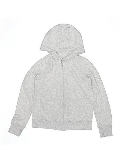 Pre-owned 90 Degree By Reflex Kids' Zip Up Hoodie In Silver