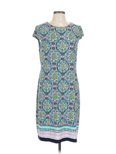 Pre-owned Liz Claiborne Casual Dress In Blue