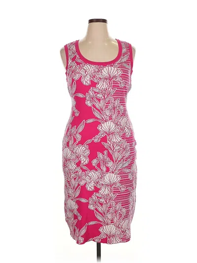 Pre-owned Nina Leonard Cocktail Dress In Pink