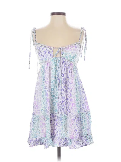 Pre-owned Assorted Brands Cocktail Dress In Purple