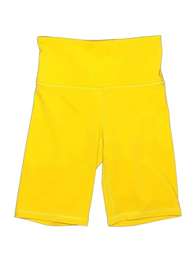 Pre-owned Marika Athletic Shorts In Yellow