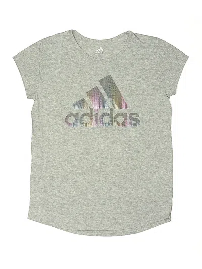 Pre-owned Adidas Originals Kids' Short Sleeve T-shirt In Gray