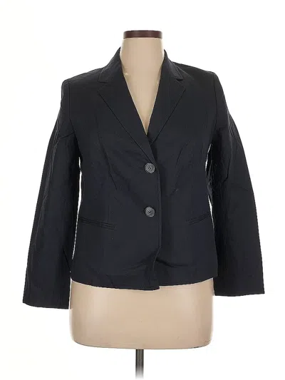 Pre-owned Talbots Blazer Jacket In Black