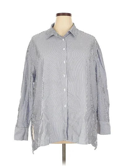 Pre-owned Exlura Long Sleeve Blouse In Blue