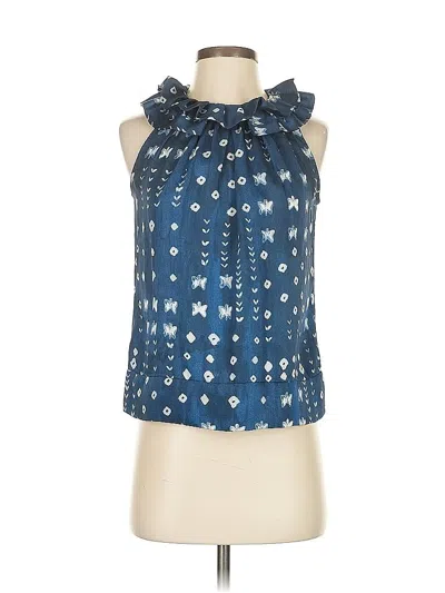 Pre-owned Sara Campbell Sleeveless Blouse In Blue