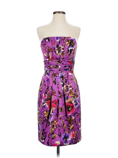 Pre-owned Assorted Brands Cocktail Dress In Purple