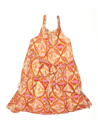 Pre-owned Zara Kids' Dress In Orange