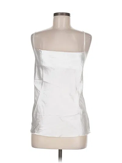 Pre-owned Ekouaer Tube Top Silver Strapless Neckline Tops