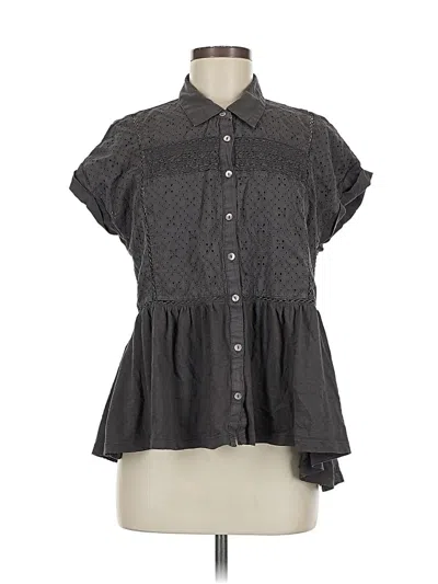 Pre-owned Lucky Brand Short Sleeve Polo Shirt In Gray