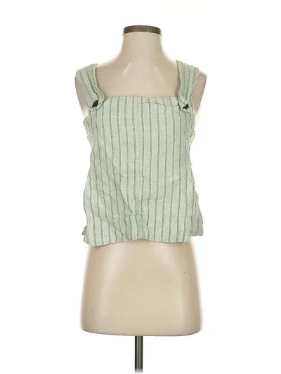 Pre-owned Everlane Sleeveless Top Green Square Neckline Tops