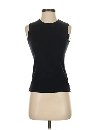 Pre-owned Carlisle Sleeveless Top Black Halter Neckline Tops