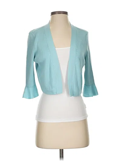 Pre-owned Talbots Cardigan Sweater In Blue