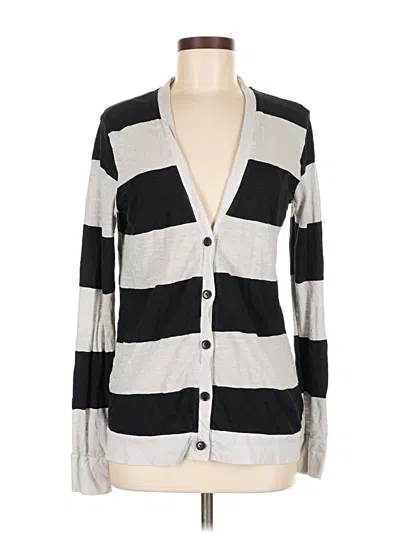 Pre-owned Michael Stars Cardigan Sweater In Black