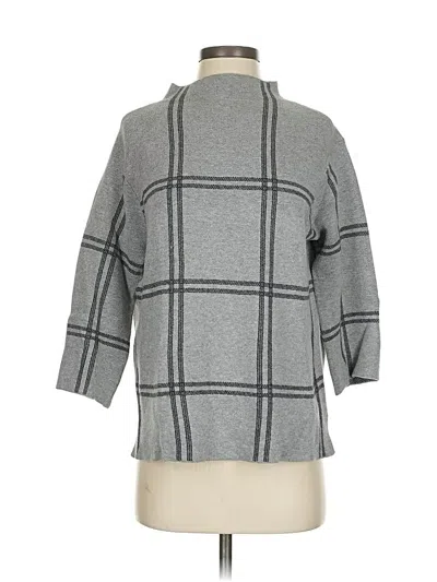 Pre-owned Jjill Turtleneck Sweater In Gray