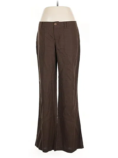 Pre-owned Banana Republic Linen Pants In Brown