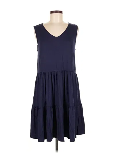 Pre-owned Nicole Miller Casual Dress In Blue
