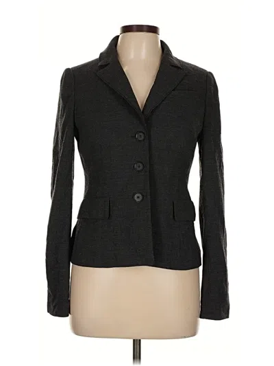 Pre-owned Ann Taylor Blazer Jacket In Gray