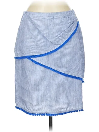 Pre-owned J. Mclaughlin Denim Skirt In Blue