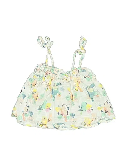 Pre-owned Angel Dear Babies' Sleeveless Blouse In White