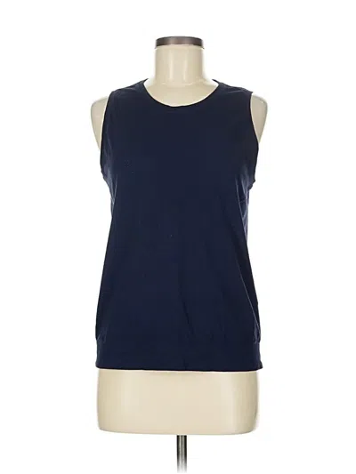 Pre-owned Athleta Sleeveless T-shirt In Blue