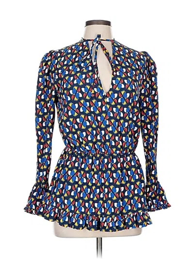 Pre-owned La Doublej 3/4 Sleeve Blouse In Blue