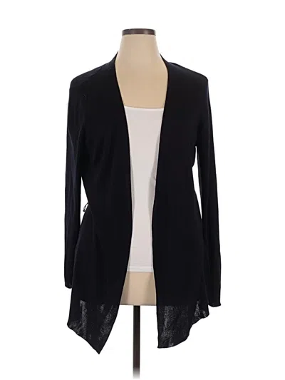Pre-owned Talbots Cardigan Sweater In Black